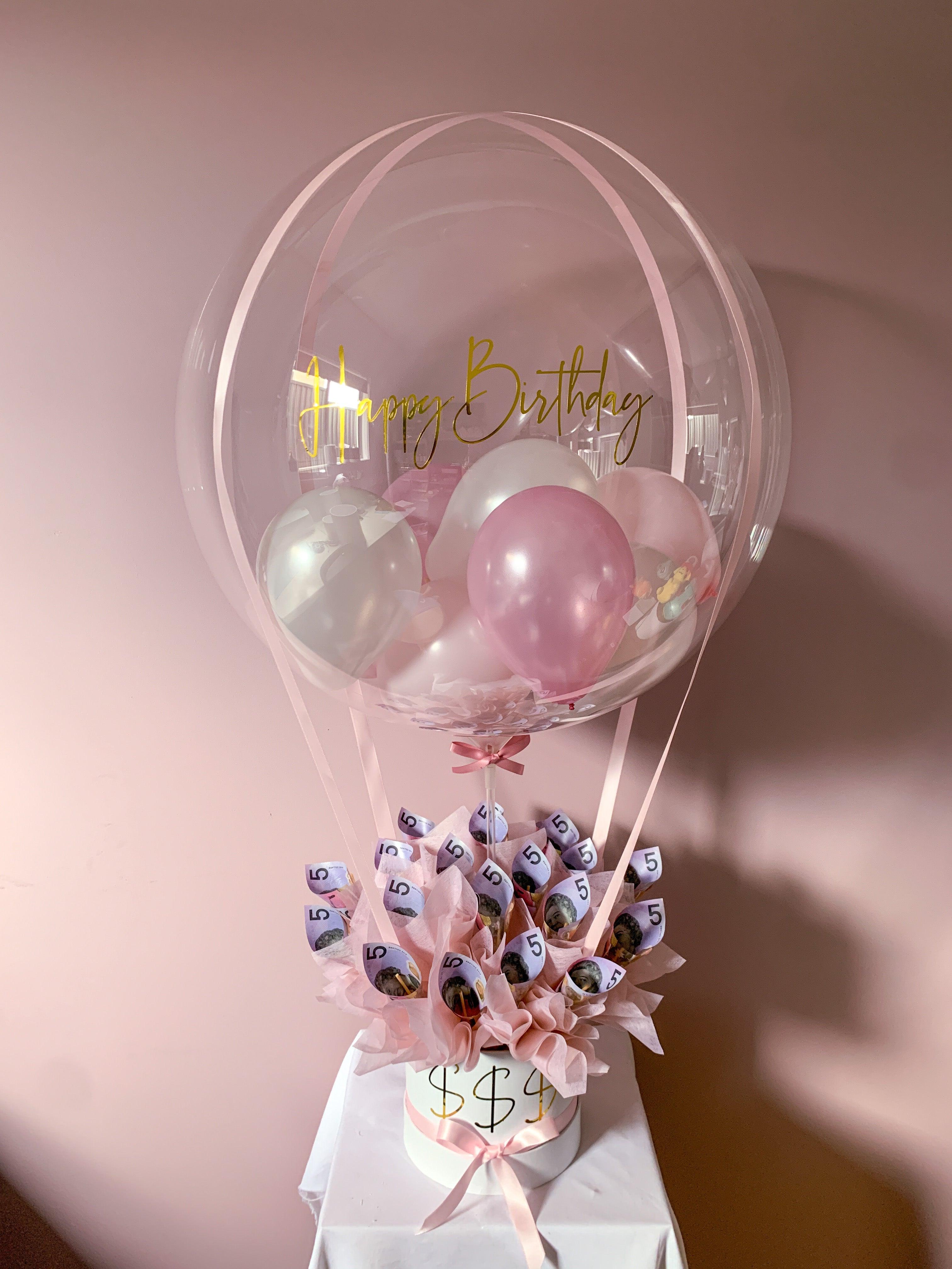 Birthday Glam Balloon Basket